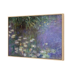 Waterlillies By Monet -WALL ART DESGIN SALE 1042 AR H NEW 3D CANVAS THUMB FF OAK