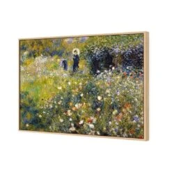 Woman With A Parasol By Renoir -WALL ART DESGIN SALE 1046AR H Renoir Woman with Parasol in a Garden 3D CANVAS THUMB FF OAK