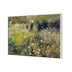 Woman With A Parasol By Renoir -WALL ART DESGIN SALE 1046AR H Renoir Woman with Parasol in a Garden 3D CANVAS THUMB FF WHT