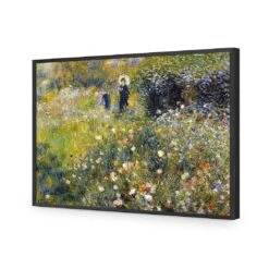Woman With A Parasol By Renoir -WALL ART DESGIN SALE 1046AR H Renoir Woman with Parasol in a Garden ACR EDG THUMB FF BLK