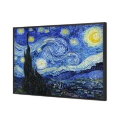 Signature Series - Starry Night By Van Gogh -WALL ART DESGIN SALE 1052AR H Starry Night by Vincent van Gogh 3D Thumb FF BLK 497a45a2 14f0 4105 b715 52f9d5b9edcc 1