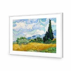 Wheat Field With Cypresses - Van Gogh Acrylic Print Art -WALL ART DESGIN SALE 1055AR Wheat Field with Cypresses Van Gogh ACR MAT THUMB FF WHT dc6ae0a8 6f40 4430 ad6c 90c02938dd24