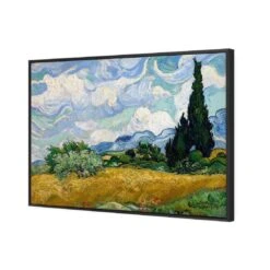 Wheat Field With Cypresses By Van Gogh Canvas Art -WALL ART DESGIN SALE 1055AR H Wheat Field With Cypresses by Vincent Van Gogh 3D THUMB FF BLK 57e9283d 0199 4d11 9850 3c885ac98c86