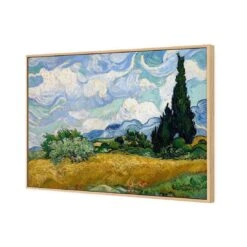 Wheat Field With Cypresses By Van Gogh Canvas Art -WALL ART DESGIN SALE 1055AR H Wheat Field With Cypresses by Vincent Van Gogh 3D THUMB FF OAK 414635ed b17b 4f70 ae69 290473e6a047