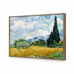 Wheat Field With Cypresses - Van Gogh Acrylic Print Art -WALL ART DESGIN SALE 1055AR H Wheat Field With Cypresses by Vincent Van Gogh ACR EDG THUMB FF NAT 60087221 2f03 46ad 8f11 7f3a164bbfa0