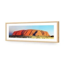 Uluru At Sunset -WALL ART DESGIN SALE 1164AL Uluru at Sunset ACR MAT THUMB FF OAK
