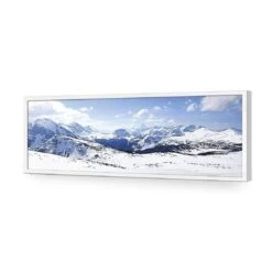 Snowy Mountain Panoramic (Long) -WALL ART DESGIN SALE 1214AL Snowy Mountain Panoramic ACR EDG THUMB FF WHT