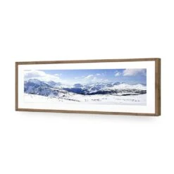 Snowy Mountain Panoramic (Long) -WALL ART DESGIN SALE 1214AL Snowy Mountain Panoramic ACR MAT THUMB FF NAT