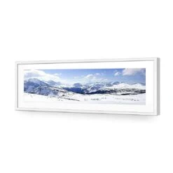 Snowy Mountain Panoramic (Long) -WALL ART DESGIN SALE 1214AL Snowy Mountain Panoramic ACR MAT THUMB FF WHT