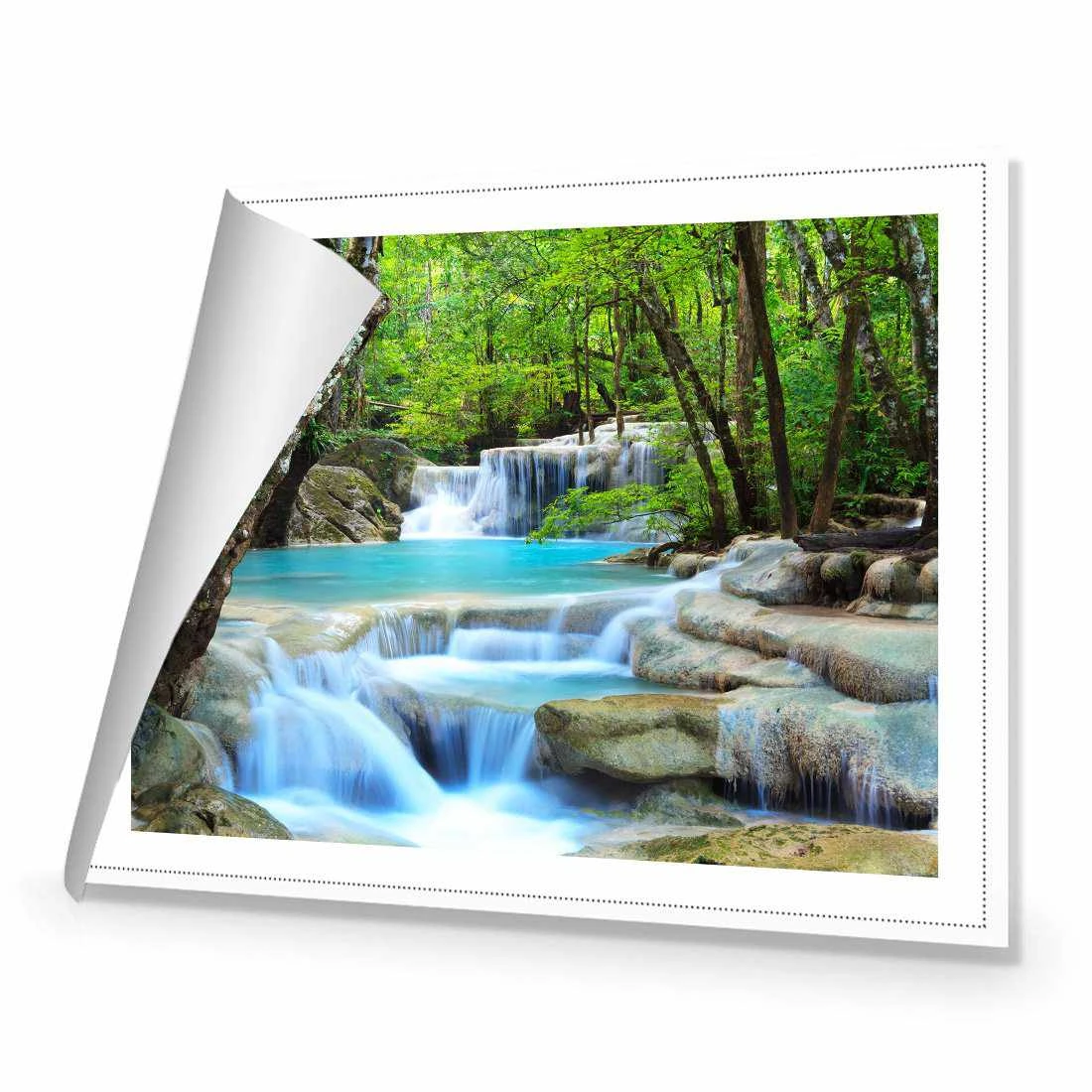 Soft Waterfalls, Rectangle Canvas Art Soft Waterfalls, Rectangle Canvas Art -WALL ART DESGIN SALE 1222AR H Soft Waterfalls ROLLED Thumb 74be3aee f644 4a58 a38c 1acb917f9363