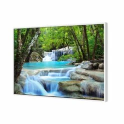 Soft Waterfalls, Rectangle Canvas Art -WALL ART DESGIN SALE 1222AR H Soft Waterfalls 3D THUMB FF WHT ed043b36 6e84 4c1e 8364 e4510612e007