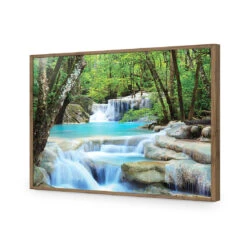 Soft Waterfalls Acrylic Print Art -WALL ART DESGIN SALE 1222AR H Soft Waterfalls ACR EDG THUMB FF NAT