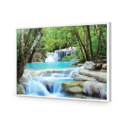 Soft Waterfalls Acrylic Print Art -WALL ART DESGIN SALE 1222AR H Soft Waterfalls ACR EDG THUMB FF WHT
