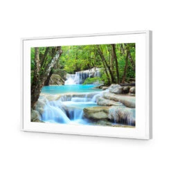 Soft Waterfalls Acrylic Print Art -WALL ART DESGIN SALE 1222AR H Soft Waterfalls ACR MAT THUMB FF WHT