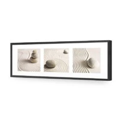 Sand Stone Montage, Long Acrylic Print Art -WALL ART DESGIN SALE 1260AL H Sand Stone White Montage ACR EDG THUMB FF BLK d20537c7 2f7f 435a b47e 055af8727881