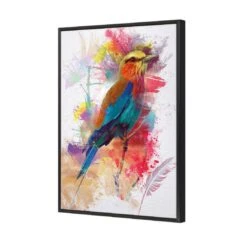 Painted Bird And Feathers Canvas Art -WALL ART DESGIN SALE 1483AR V Painted Bird and Feathers 3D THUMB FF BLK b510b928 a104 4c2b ad9b b557b1abd079
