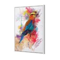 Painted Bird And Feathers Canvas Art -WALL ART DESGIN SALE 1483AR V Painted Bird and Feathers 3D THUMB FF WHT 93e8eacb 47aa 4913 87e9 9f8e7c8eb862