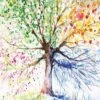 Rainbow Tree, Square Canvas Art -WALL ART DESGIN SALE 1494AS Rainbow Tree Original Thumb 9c0181eb 035c 42b4 ac09 0766809f1d10