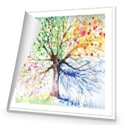 Rainbow Tree, Square Canvas Art -WALL ART DESGIN SALE 1494AS Rainbow Tree ROLLED Thumb 71a53d8b a6fd 4ac9 a305 ecb0f2d9ed70