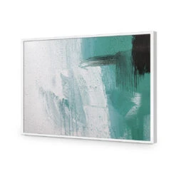 Nowhere To Run, Teal -WALL ART DESGIN SALE 1559CR H Nowhere to Run Teal ACR EDG THUMB FF WHT