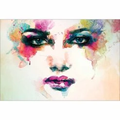 Techno Face Canvas Art