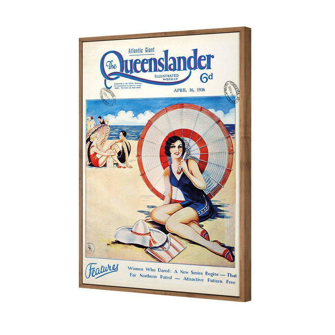 Queenslander Beach Girl Canvas Art Queenslander Beach Girl Canvas Art -WALL ART DESGIN SALE 1646AR V Queenslander Beach Girl ORIG 3D THUMB FF NAT 36914daf 5768 4840 b3da bc4d8c1c3347
