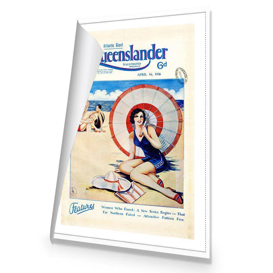 Queenslander Beach Girl Canvas Art Queenslander Beach Girl Canvas Art -WALL ART DESGIN SALE 1646AR V Queenslander Beach Girl ROLLED Thumb b070cb23 c213 4d14 9755 c40728091497
