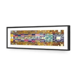 Stoclet Frieze Mosaic By Gustav Klimt -WALL ART DESGIN SALE 1676AL Gustav Klimt Stoclet Frieze Mosaic ACR MAT THUMB FF BLK