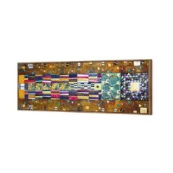 Stoclet Frieze Mosaic By Gustav Klimt -WALL ART DESGIN SALE 1676AL Gustav Klimt Stoclet Frieze Mosaic 3D CANVAS THUMB FF NAT