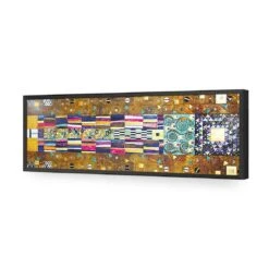 Stoclet Frieze Mosaic By Gustav Klimt -WALL ART DESGIN SALE 1676AL Gustav Klimt Stoclet Frieze Mosaic ACR EDG THUMB FF BLK