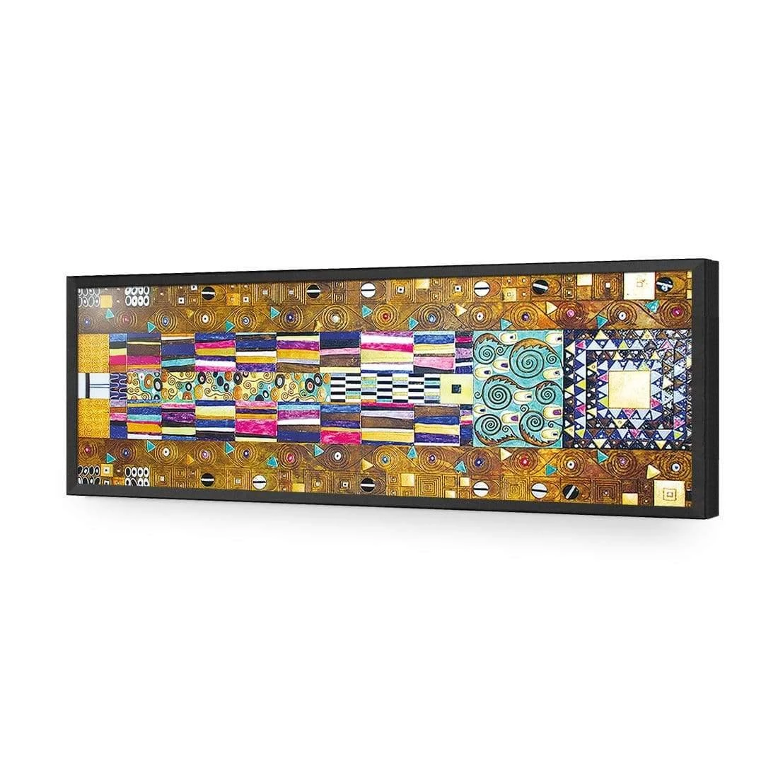 Stoclet Frieze Mosaic By Gustav Klimt Stoclet Frieze Mosaic By Gustav Klimt -WALL ART DESGIN SALE 1676AL Gustav Klimt Stoclet Frieze Mosaic ACR EDG THUMB FF BLK