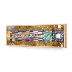 Stoclet Frieze Mosaic By Gustav Klimt -WALL ART DESGIN SALE 1676AL Gustav Klimt Stoclet Frieze Mosaic ACR EDG THUMB FF OAK