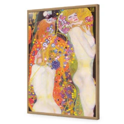 Water Serpents - Gustav Klimt Acrylic Print Art -WALL ART DESGIN SALE 1681AR V Gustav Klimt Water Serpents ACR EDG THUMB FF OAK