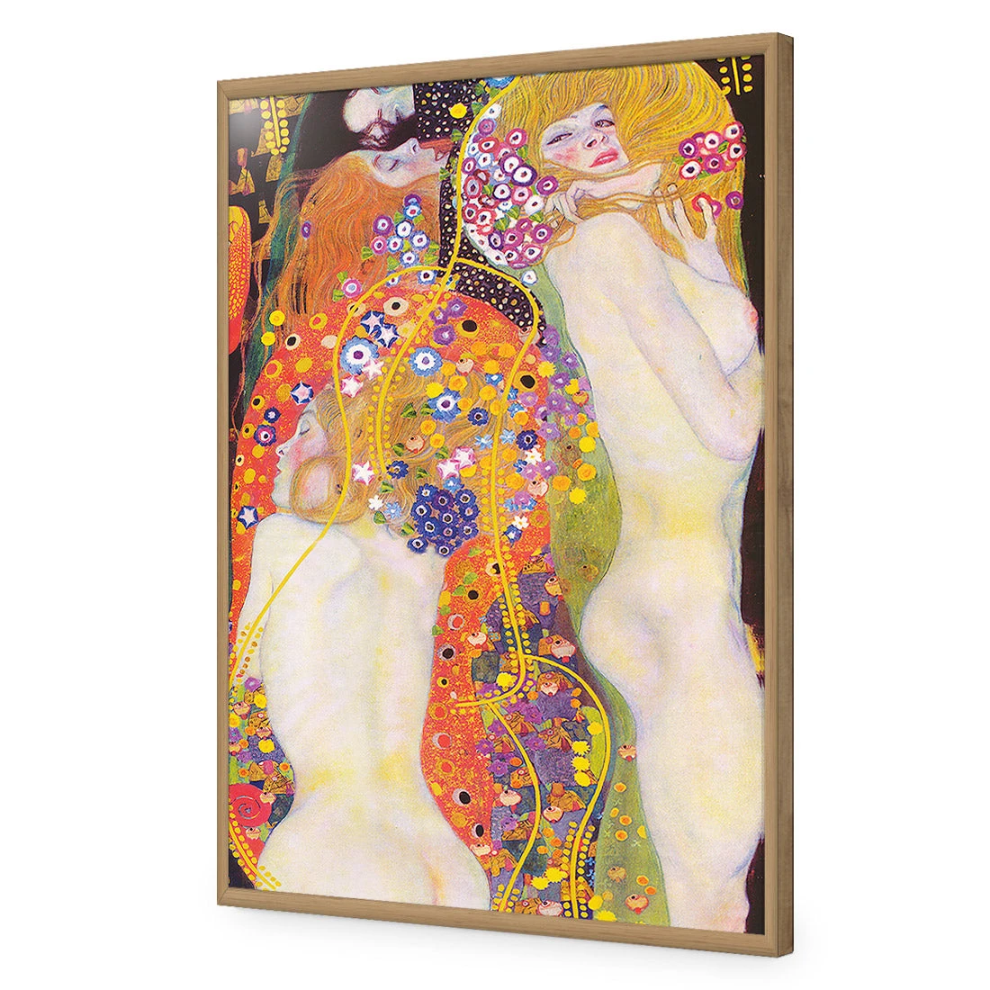 Water Serpents - Gustav Klimt Acrylic Print Art Water Serpents - Gustav Klimt Acrylic Print Art -WALL ART DESGIN SALE 1681AR V Gustav Klimt Water Serpents ACR EDG THUMB FF OAK