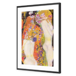 Water Serpents - Gustav Klimt Acrylic Print Art -WALL ART DESGIN SALE 1681AR V Gustav Klimt Water Serpents ACR MAT THUMB FF BLK