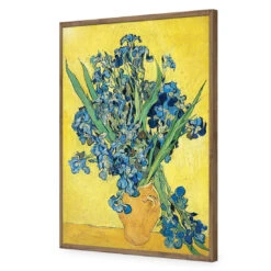 Vase Of Irises - Van Gogh Acrylic Print Art -WALL ART DESGIN SALE 1700AR V Van Gogh Vase of Irises Max Size 135x90 ACR EDG THUMB FF NAT
