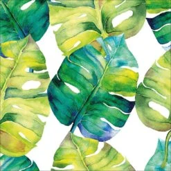 Verdant Leaves Canvas Art