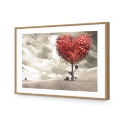 The Heart Tree Acrylic Print Art -WALL ART DESGIN SALE 2001AR H The Heart Tree Max Size 200x135 ACR MAT THUMB FF OAK