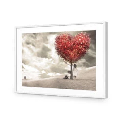 The Heart Tree Acrylic Print Art -WALL ART DESGIN SALE 2001AR H The Heart Tree Max Size 200x135 ACR MAT THUMB FF WHT