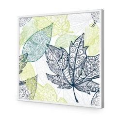 Winter Filigree, Square Acrylic Print Art -WALL ART DESGIN SALE 2088AS Winter Filigree Max Size 135x135 ACR EDG THUMB FF WHT