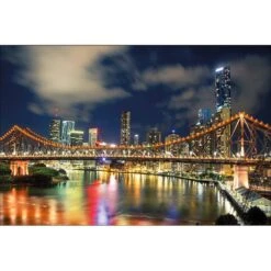 Story Bridge 2015, Rectangle Canvas Art