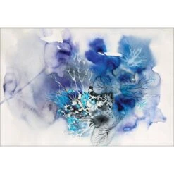 Veins Of Life Blue Canvas Art