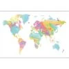 Painted Map Of The World, Pastel Canvas Art -WALL ART DESGIN SALE 233ER H Painted Map of the World Pastel Thumb f571c039 11f9 47fa b92d c0d3e2304495