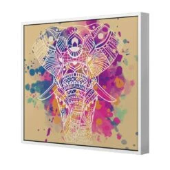 Watercolour Elephant Canvas Art -WALL ART DESGIN SALE 2385AS Watercolour Elephant 3D THUMB FF WHT e58ec08b 35c8 41a5 a93d 17890b10e78c