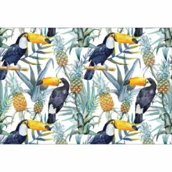Pineapple Toucans Canvas Art