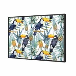Pineapple Toucans Canvas Art -WALL ART DESGIN SALE 2416AR H Pineapple Toucans 3D THUMB FF BLK c3e1f862 9f82 44bf b583 6c4646d307e3