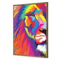 Magnificent Lion Acrylic Print Art -WALL ART DESGIN SALE 262AR V Magnificent Lion ACR EDG THUMB FF NAT