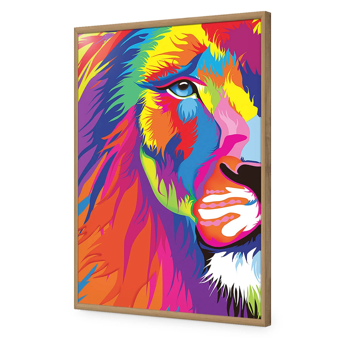 Magnificent Lion Acrylic Print Art Magnificent Lion Acrylic Print Art -WALL ART DESGIN SALE 262AR V Magnificent Lion ACR EDG THUMB FF OAK