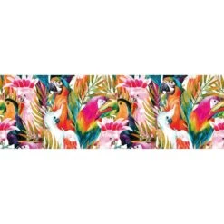 Parrots & Palms, Long Acrylic Print Art