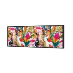 Parrots & Palms, Long Canvas Art -WALL ART DESGIN SALE 264AL H Parrots Palms 3D THUMB FF BLK b4005e0b 9b77 493d 8067 92459c6726d0